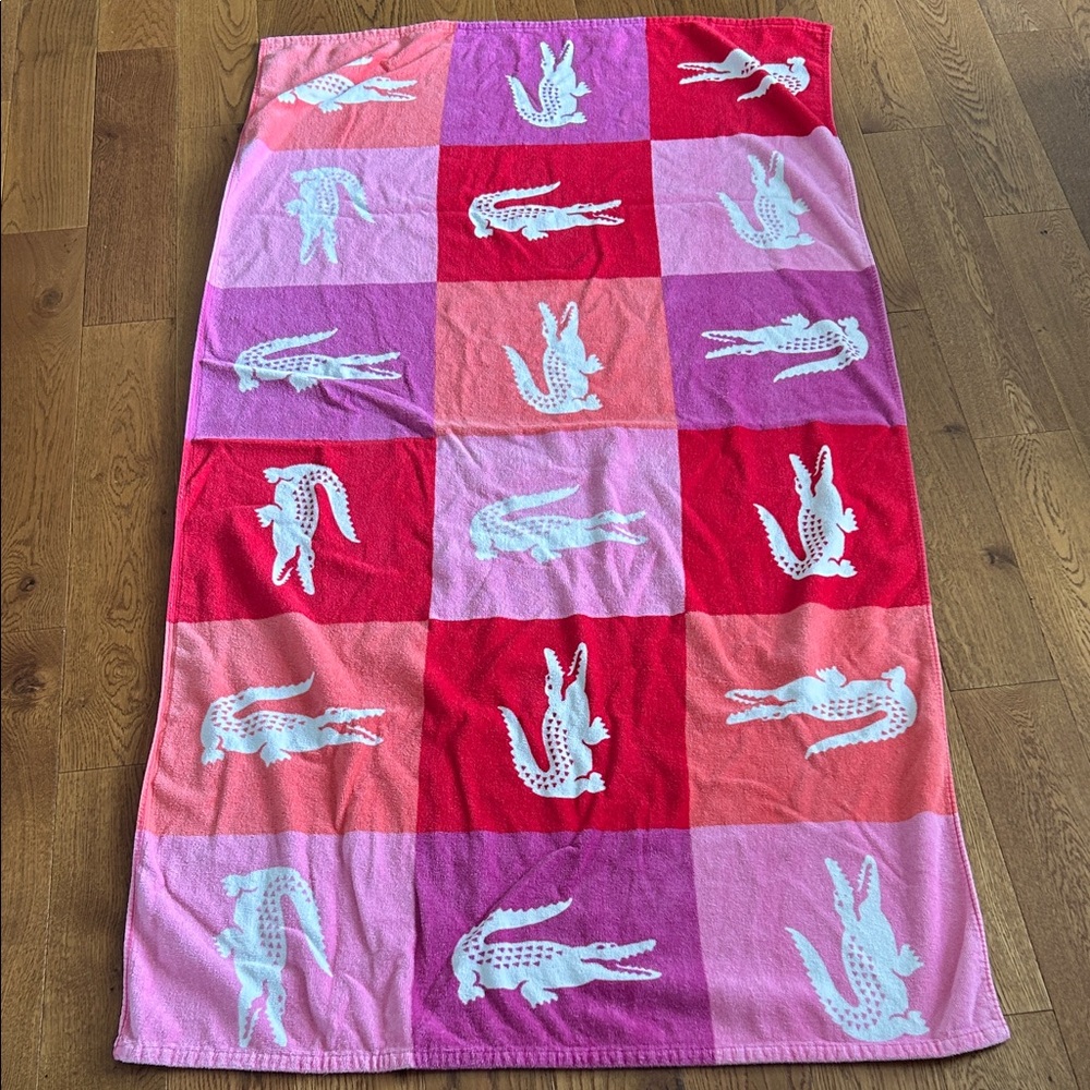 Lacoste beach towel 100%cotton